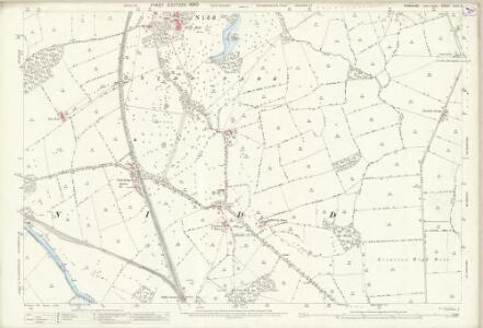 Yorkshire CLIV.2 (includes: Brearton; Killinghall; Nidd; Ripley; Scotton) - 25 Inch Map