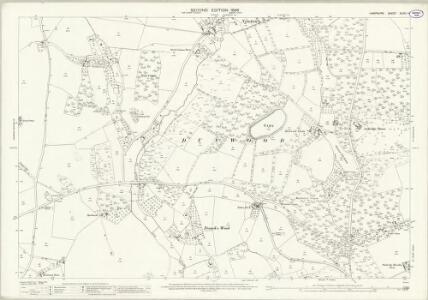 Hampshire and Isle of Wight XLVIII.14 (includes: Lockerley; Romsey Extra; Sherfield English; Wellow) - 25 Inch Map