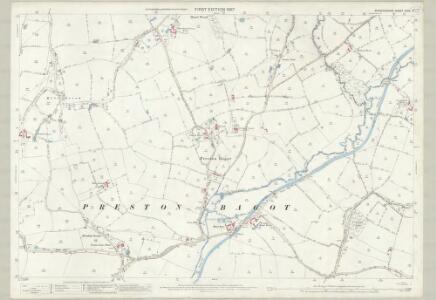 Warwickshire XXXII.9 (includes: Beaudesert; Claverdon; Preston Bagot; Rowington; Wootton Wawen) - 25 Inch Map