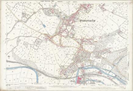 OLD ORDNANCE SURVEY MAP STANNINGLEY 1906 LEEDS PUDSEY BRADFORD ROAD ARTHUR ST 