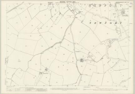 Buckinghamshire X.6 (includes: Newport Pagnell; Woolstone cum Willen) - 25 Inch Map