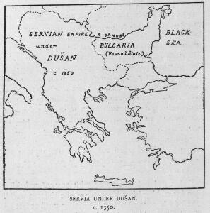 Servia under Dušan c. 1350