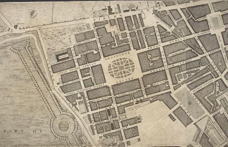 A Plan of the Cities of London and Westminster, and Borough of Southwark; with the contiguous buildings; from an actual survey, taken by John Rocque, Land-Surveyor, and engraved by John Pine