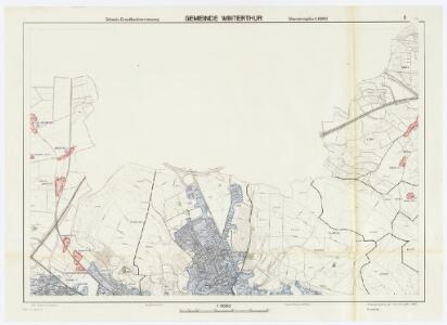 Winterthur: Definition der Siedlungen für die eidgenössische Volkszählung am 01.12.1970; Siedlungskarten: Teilkarte II