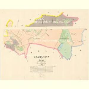 Zagetschitz - c9090-1-001 - Kaiserpflichtexemplar der Landkarten des stabilen Katasters