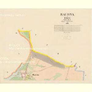 Raudna - c6555-1-001 - Kaiserpflichtexemplar der Landkarten des stabilen Katasters