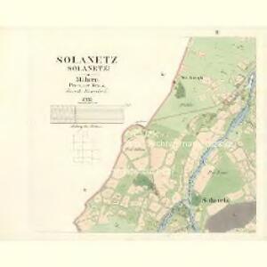 Solanetz (Solanetz) - m2815-1-002 - Kaiserpflichtexemplar der Landkarten des stabilen Katasters