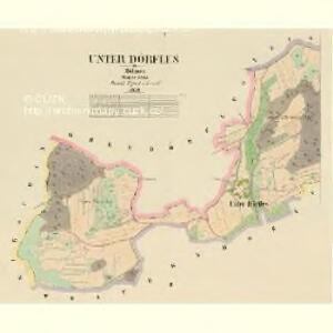 Unter Dörfles - c1408-1-001 - Kaiserpflichtexemplar der Landkarten des stabilen Katasters