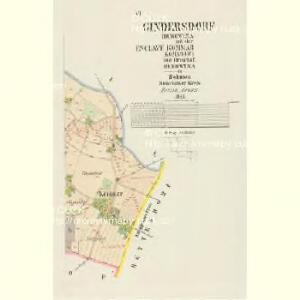 Gindersdorf (Bukowina) - c2424-1-004 - Kaiserpflichtexemplar der Landkarten des stabilen Katasters