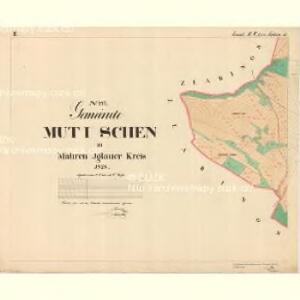 Mutischen - m1905-1-002 - Kaiserpflichtexemplar der Landkarten des stabilen Katasters