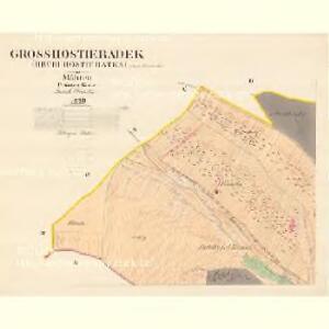 Gross Hostieradek (Hruby Hostieratka) - m3320-1-003 - Kaiserpflichtexemplar der Landkarten des stabilen Katasters