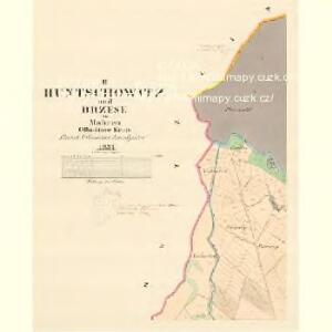 Huntschowitz - m3226-1-002 - Kaiserpflichtexemplar der Landkarten des stabilen Katasters
