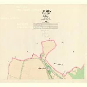 Hlisow (Hlizow) - c1877-1-001 - Kaiserpflichtexemplar der Landkarten des stabilen Katasters