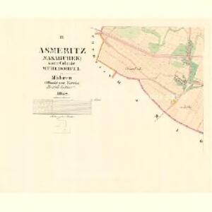 Asmeritz (Nasaburek) - m1932-1-002 - Kaiserpflichtexemplar der Landkarten des stabilen Katasters