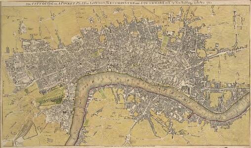THE CITY GUIDE OR POCKET PLAN OF LONDON, WESTMINSTER And SOUTHWARK With the New Buildings to the Year 1765 121