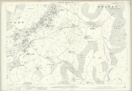 Gloucestershire LVII.1 (includes: Kingscote; Owlpen; Uley) - 25 Inch Map