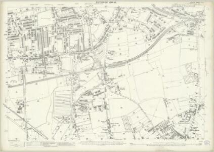 London (Edition of 1894-96) CXLII (includes: Merton; Mitcham; Wimbledon St Mary) - 25 Inch Map