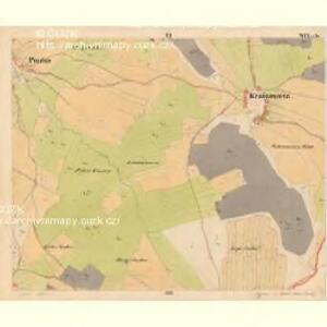 Krzizowitz - c3672-1-006 - Kaiserpflichtexemplar der Landkarten des stabilen Katasters