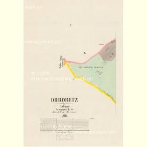 Ohrobetz - c5391-1-001 - Kaiserpflichtexemplar der Landkarten des stabilen Katasters