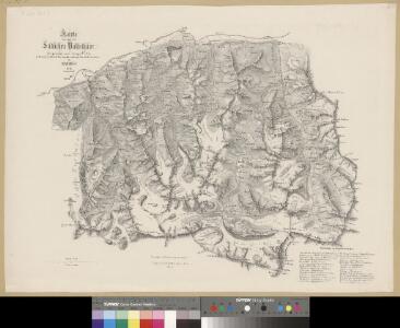 Karte über einen Theil der südlichen Wallisthäler