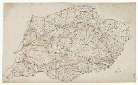 Manuscrit: Canal de Urgel: plano general : [plànol topogràfic del canal d'Urgell entre Albatàrrec, Balaguer, la Guàrdia i les Borges Blanques]