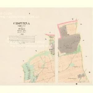 Chottina (Chotina) - c2600-1-001 - Kaiserpflichtexemplar der Landkarten des stabilen Katasters
