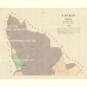 Czekin - m0362-1-001 - Kaiserpflichtexemplar der Landkarten des stabilen Katasters