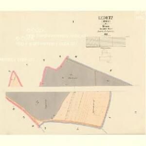 Ledetz (Ledec) - c3839-1-001 - Kaiserpflichtexemplar der Landkarten des stabilen Katasters