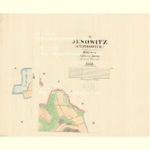 Jesowitz (Gezdowice) - m1090-1-002 - Kaiserpflichtexemplar der Landkarten des stabilen Katasters