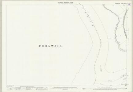 Devon CXVII.6 (includes: Bere Ferrers; Bickleigh; Landulph; Plymouth) - 25 Inch Map