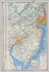 Shell Highway Map of New Jersey.