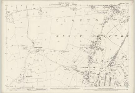 Essex (1st Ed/Rev 1862-96) XLVIII.3 (includes: Great Clacton) - 25 Inch Map