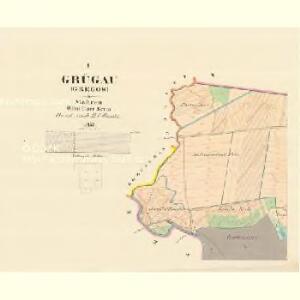 Grügau (Gregow) - m0649-1-001 - Kaiserpflichtexemplar der Landkarten des stabilen Katasters