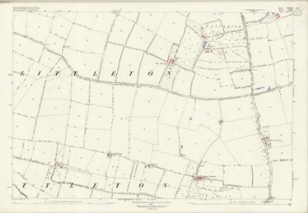 Worcestershire XLIII.10 (includes: Bickmarsh; Church Honeybourne; Cleeve Priors; Cow Honeybourne; North and Middle Littleton; Pebworth; South Littleton) - 25 Inch Map