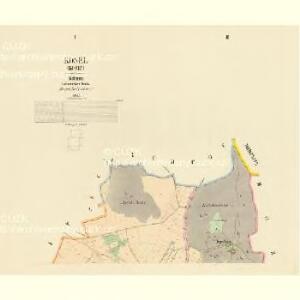 Kosel (Kozlý) - c3457-1-001 - Kaiserpflichtexemplar der Landkarten des stabilen Katasters