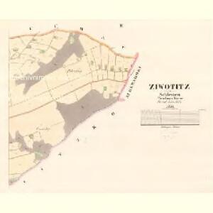 Ziwotitz - m3669-1-002 - Kaiserpflichtexemplar der Landkarten des stabilen Katasters
