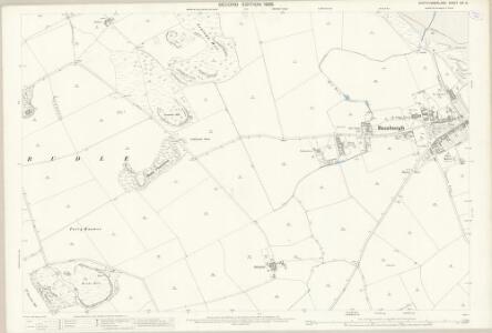 Northumberland (Old Series) XVI.8 (includes: Bamburgh; Budle; Glororum; Spindlestone) - 25 Inch Map