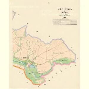 Klabawa - c3102-1-002 - Kaiserpflichtexemplar der Landkarten des stabilen Katasters