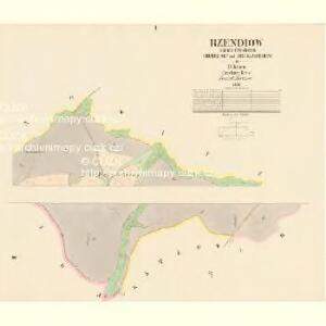 Rzendiow - c6689-1-001 - Kaiserpflichtexemplar der Landkarten des stabilen Katasters
