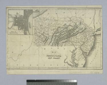Map of the states of Pennsylvania and New Jersey / engraved & printed by Fenner Sears & Co.