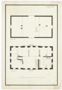 Beckenhof, Haupt- und Wohngebäude: Obergeschoss und Dachraum; Grundrisse (Nr. 2)