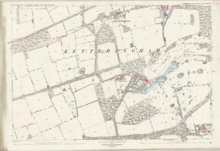Norfolk LXXIV.12 (includes: East Carleton; Hethersett; Ketteringham) - 25 Inch Map