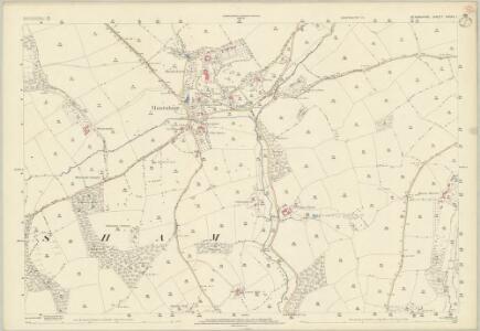 Devon XXXV.1 (includes: Hockworthy; Huntsham) - 25 Inch Map