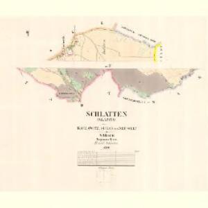 Schlatten (Slatina) - m2757-1-005 - Kaiserpflichtexemplar der Landkarten des stabilen Katasters