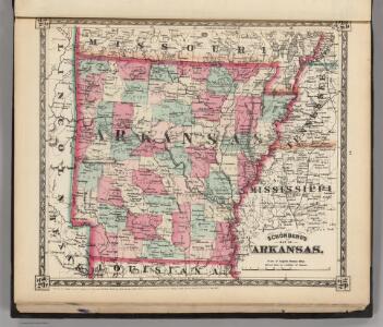 Schonberg's Map of Arkansas.