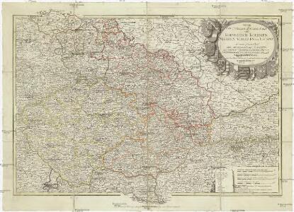 Neue und zuverlaesige General Karte von Koenigreich Boehmen, Maehren, Schlesien, und Lausitz