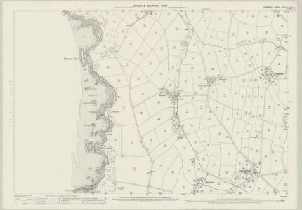 Cornwall XXIV.13 (includes: Mawgan in Pyder; St Eval) - 25 Inch Map