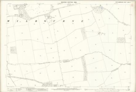 Northumberland (Old Series) LXXIX.14 (includes: Coldcoats; Dalton; Milbourne; North Dissington) - 25 Inch Map