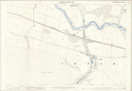 Northumberland (Old Series) XIX.3 (includes: Akeld; Coupland; Yeavering) - 25 Inch Map