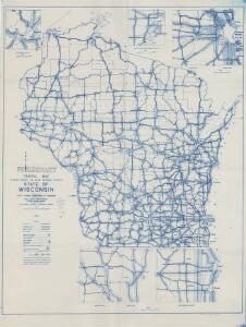 Preliminary traffic map, showing annual 24 hour average traffic, state of Wisconsin